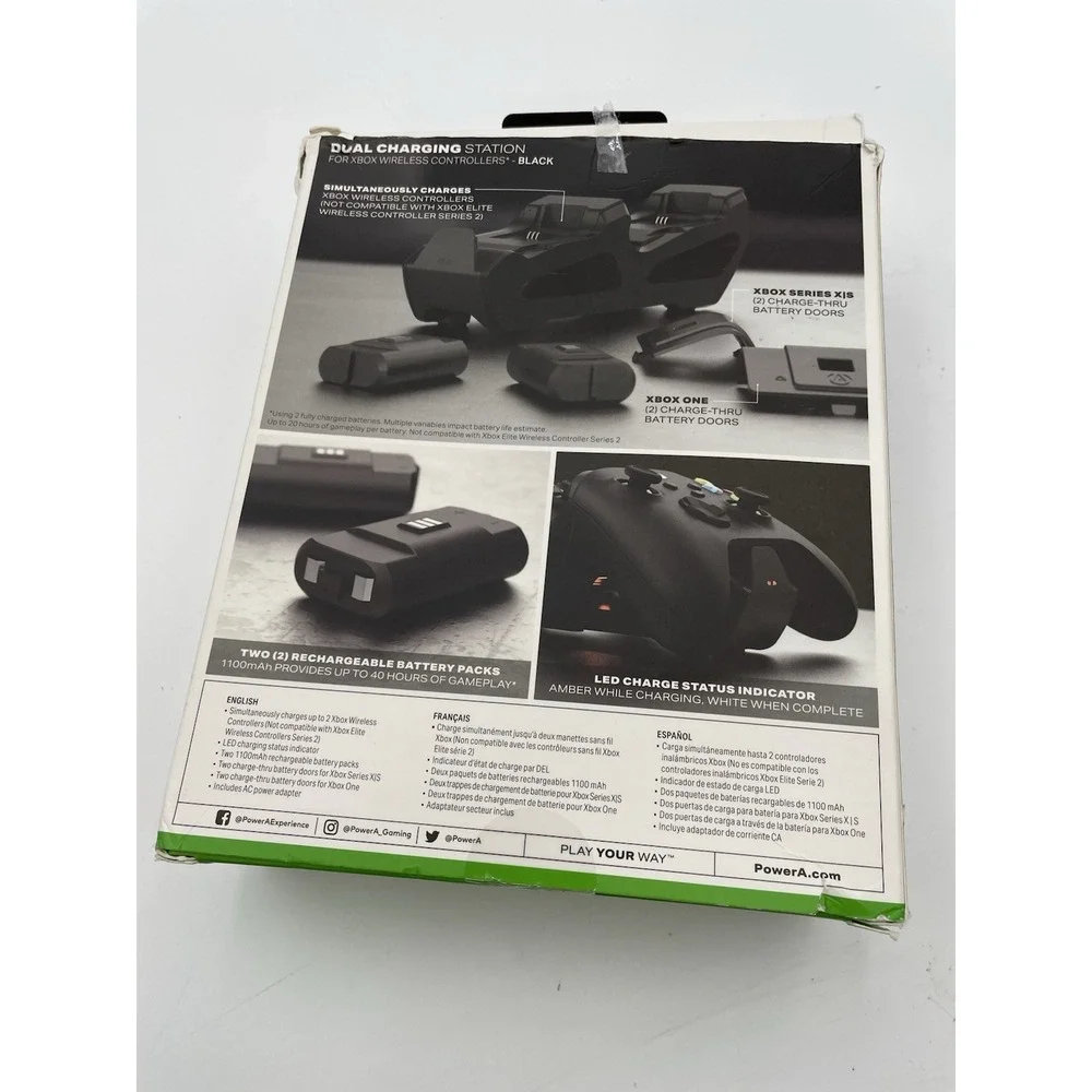 PowerA Series X Controller Dual Xbox One Charging Station Open Box